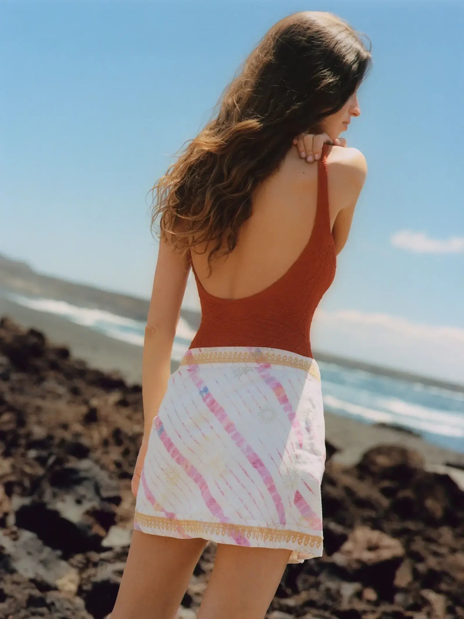 Boteh Aurora Wrap Mini Skirt 