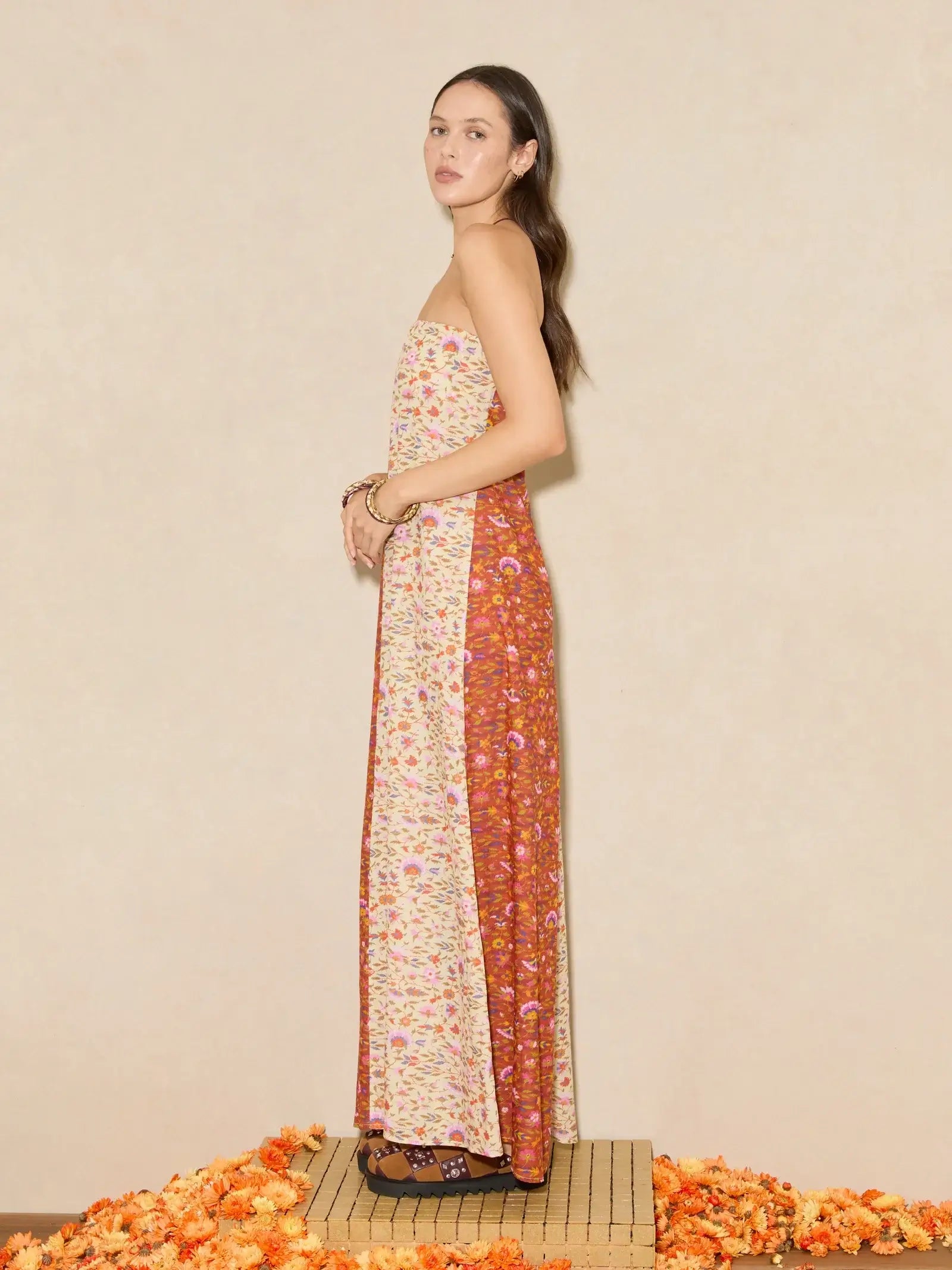 Boteh Soraya Strapless Maxi Dress 
