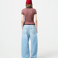 Chevron Shrunk Polo | Burnt Coco Combo