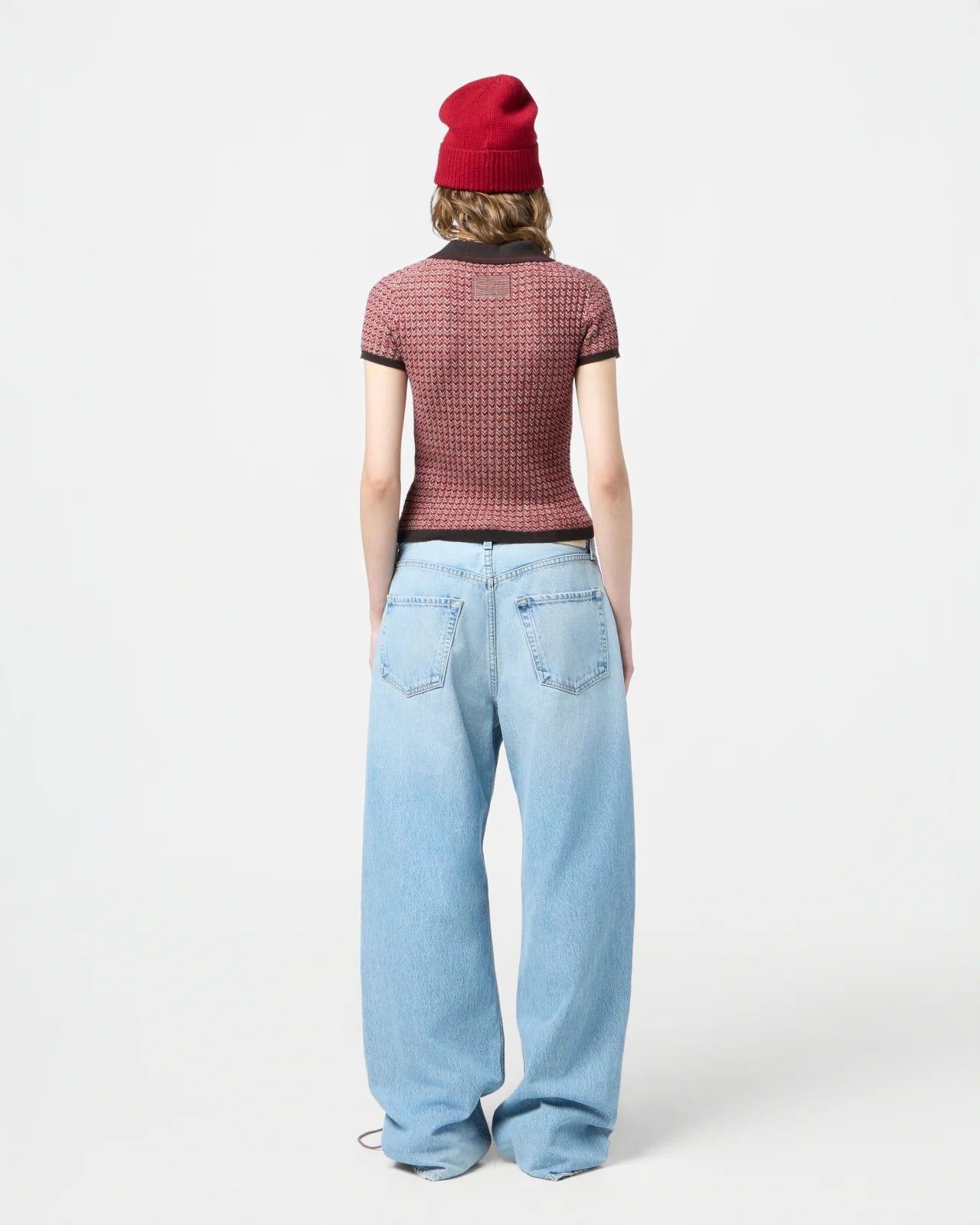Chevron Shrunk Polo | Burnt Coco Combo