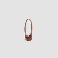 Loren Stewart Cirque Safety Pin Earring with Rubies 