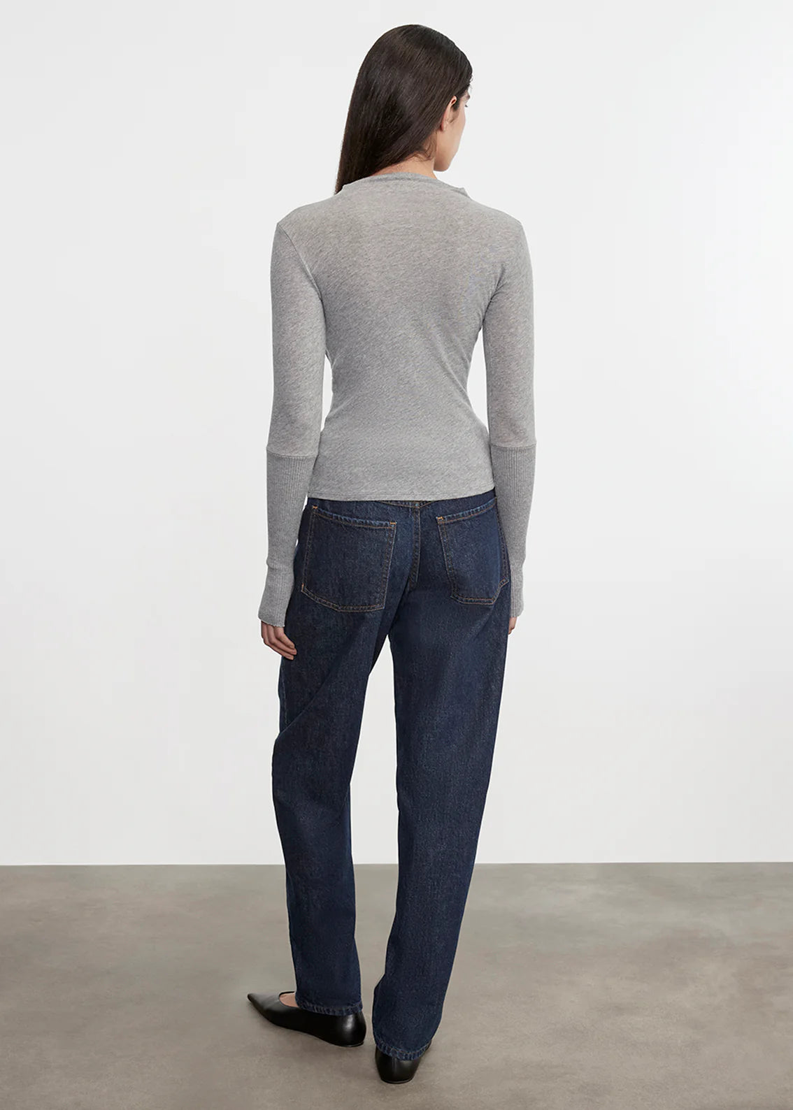 Cashmere Twist Top | Smoke