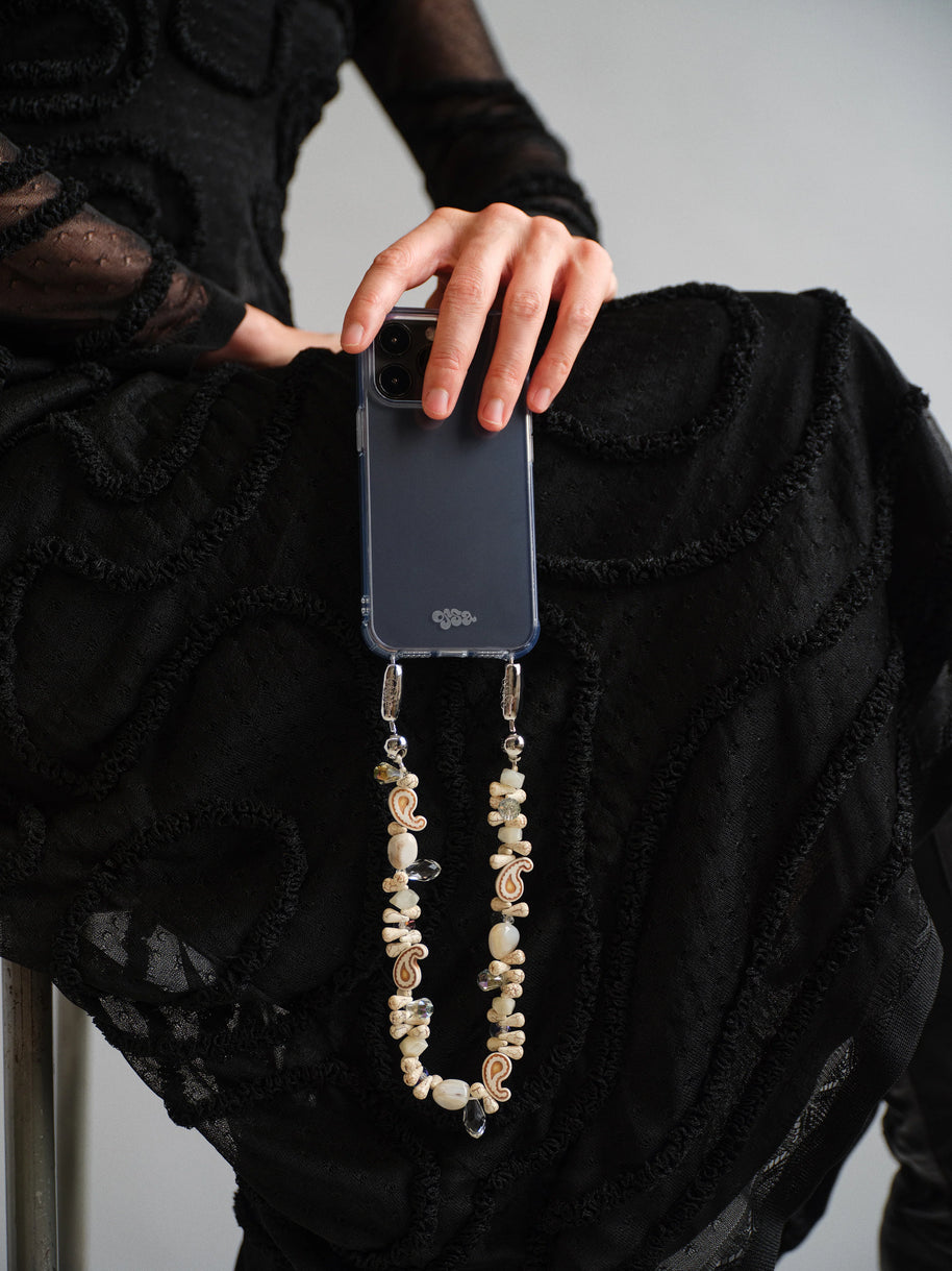 Ossa Crystal Paisley Wristlet Phone Cord 