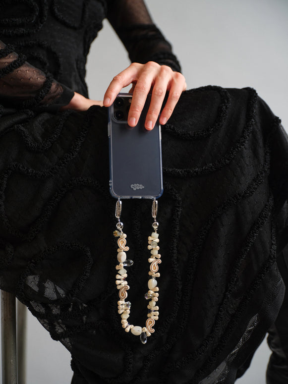 Ossa Crystal Paisley Wristlet Phone Cord 