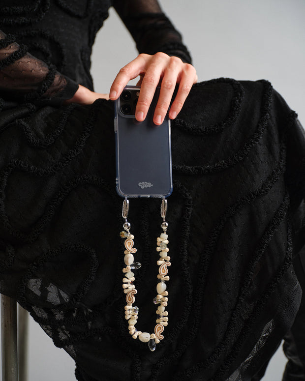 Ossa Crystal Paisley Wristlet Phone Cord 