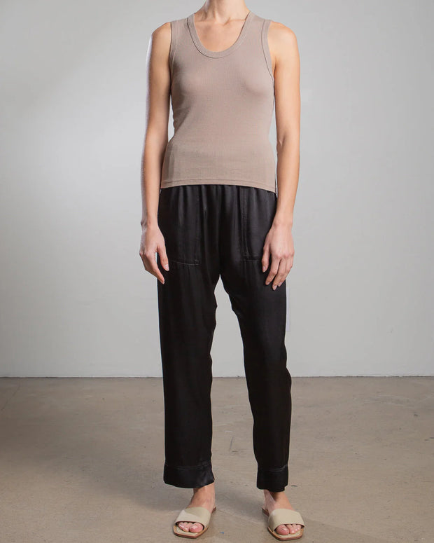 Calen Pant Vintage Satin | Black