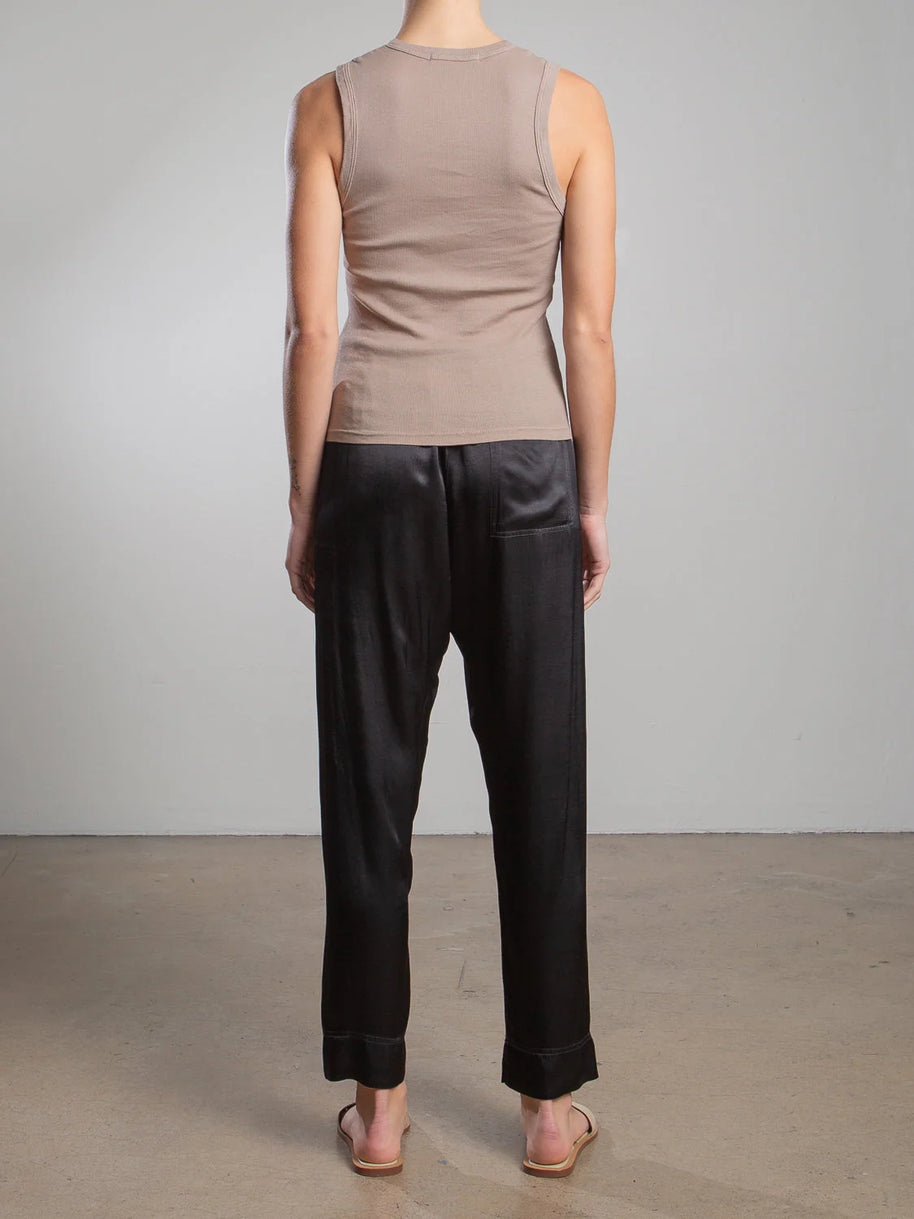Calen Pant Vintage Satin | Black
