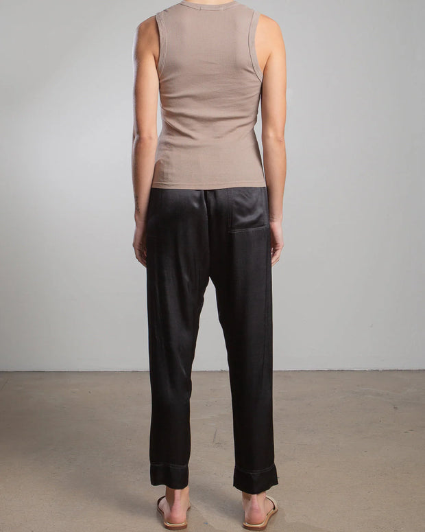 Calen Pant Vintage Satin | Black