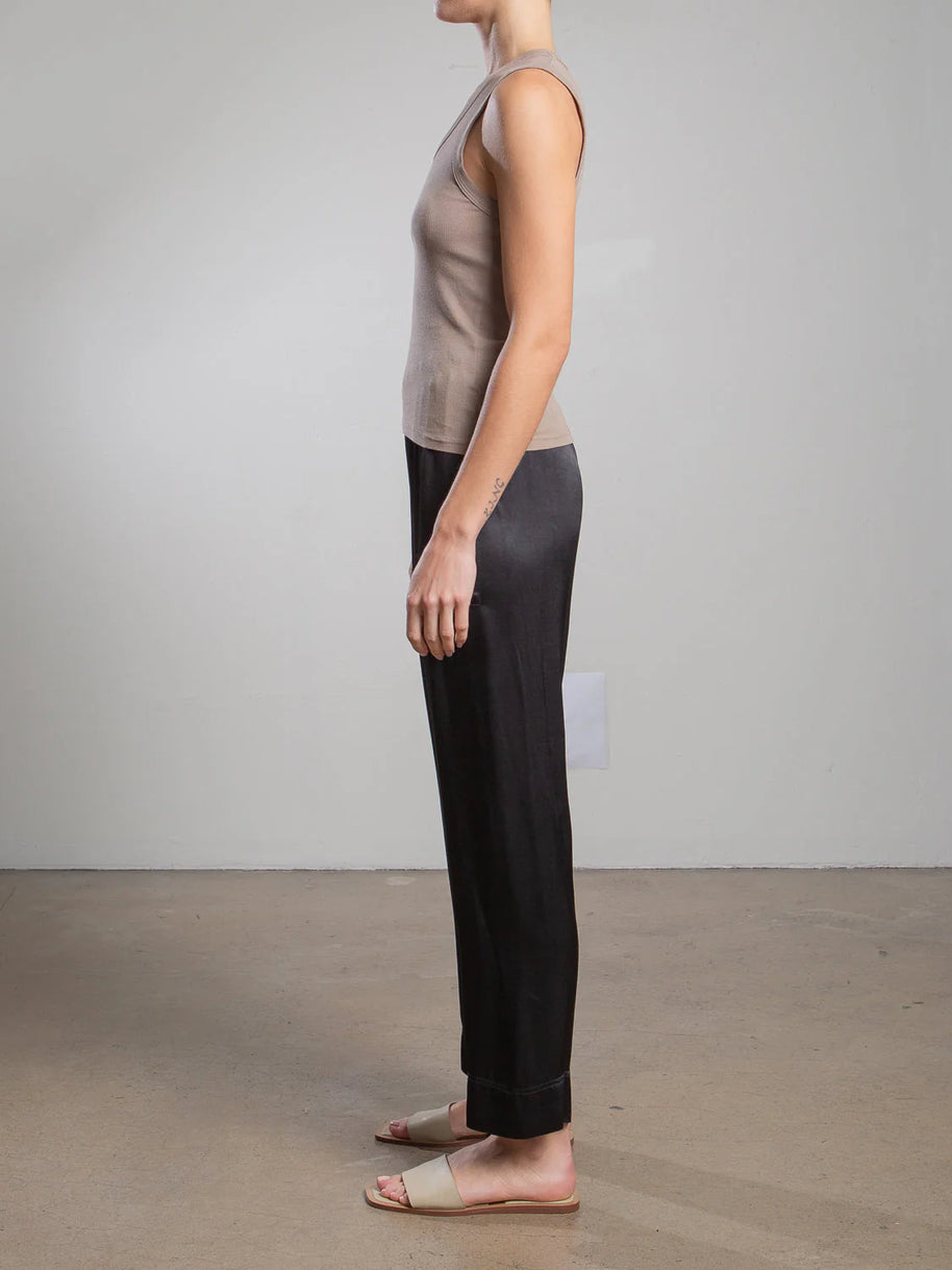 Calen Pant Vintage Satin | Black
