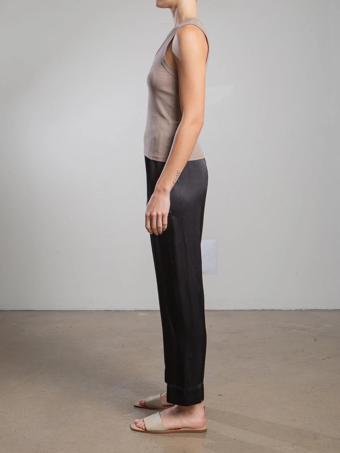 Calen Pant Vintage Satin | Black
