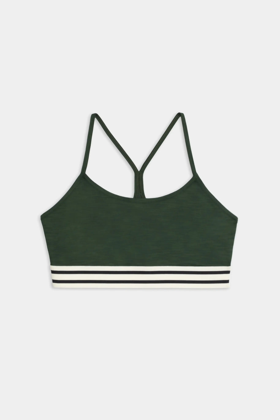 Splits59 Cali Active Rib Bra in Military Heather Green