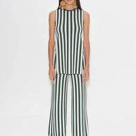 SIMONMILLER Canoga Knit Top in Gummy Green Stripe Simon Miller