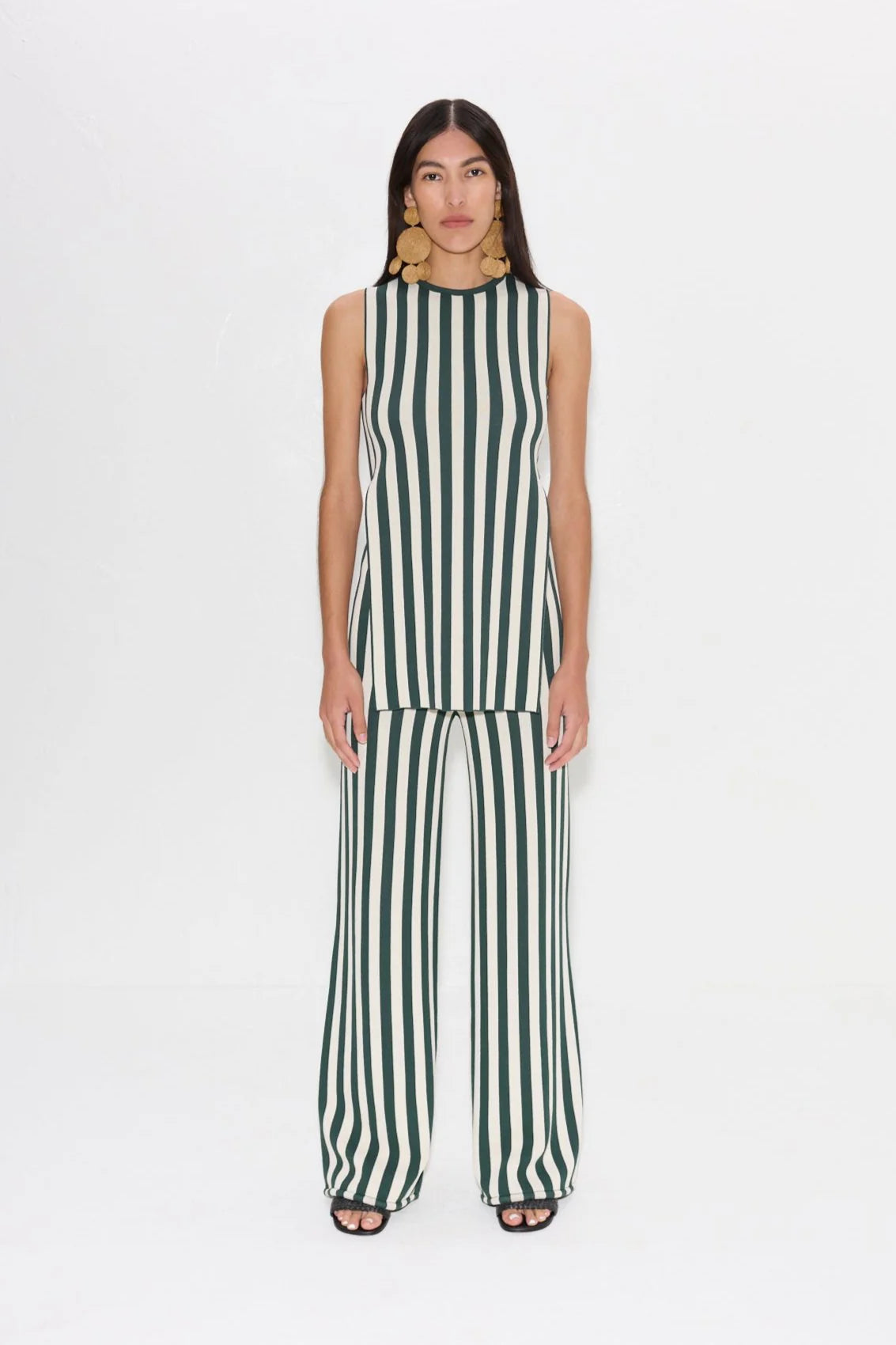 SIMONMILLER Canoga Knit Top in Gummy Green Stripe Simon Miller