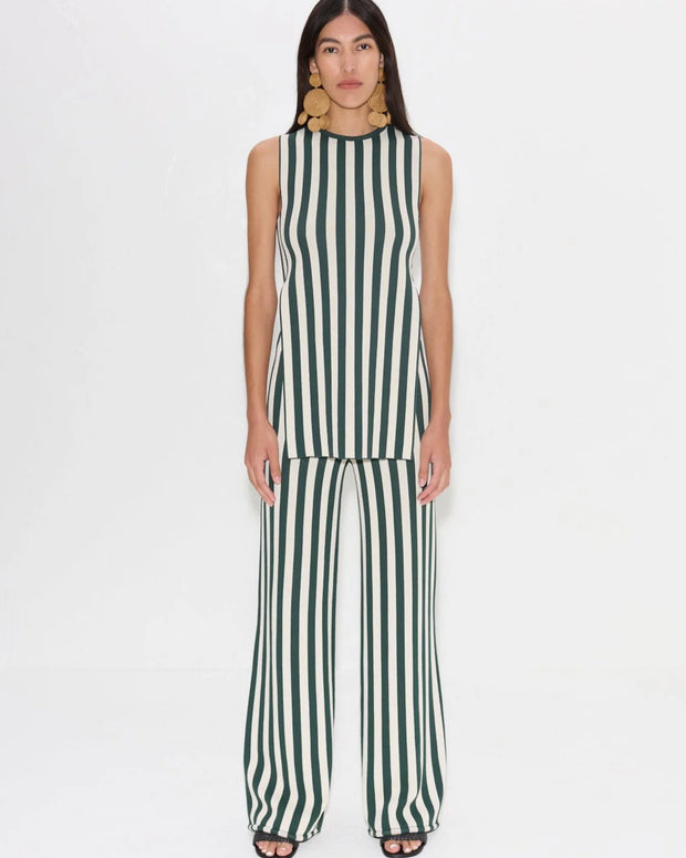 SIMONMILLER Canoga Knit Top in Gummy Green Stripe Simon Miller