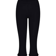 Rat Boi Ruffle Capri in Onyx - Black Legging Capri - Cropped Ruffle leggings 