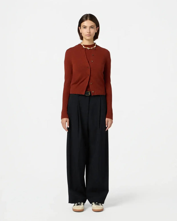 Guest in Residence Jane Cashmere Cardigan in Cinnamon 