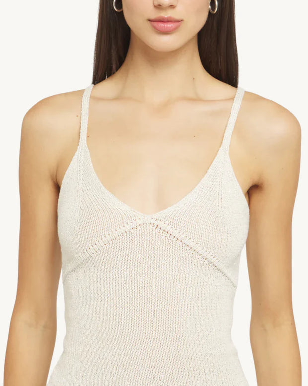 Carolina camisole asta resort - ivory sequin - sparkly tank top 