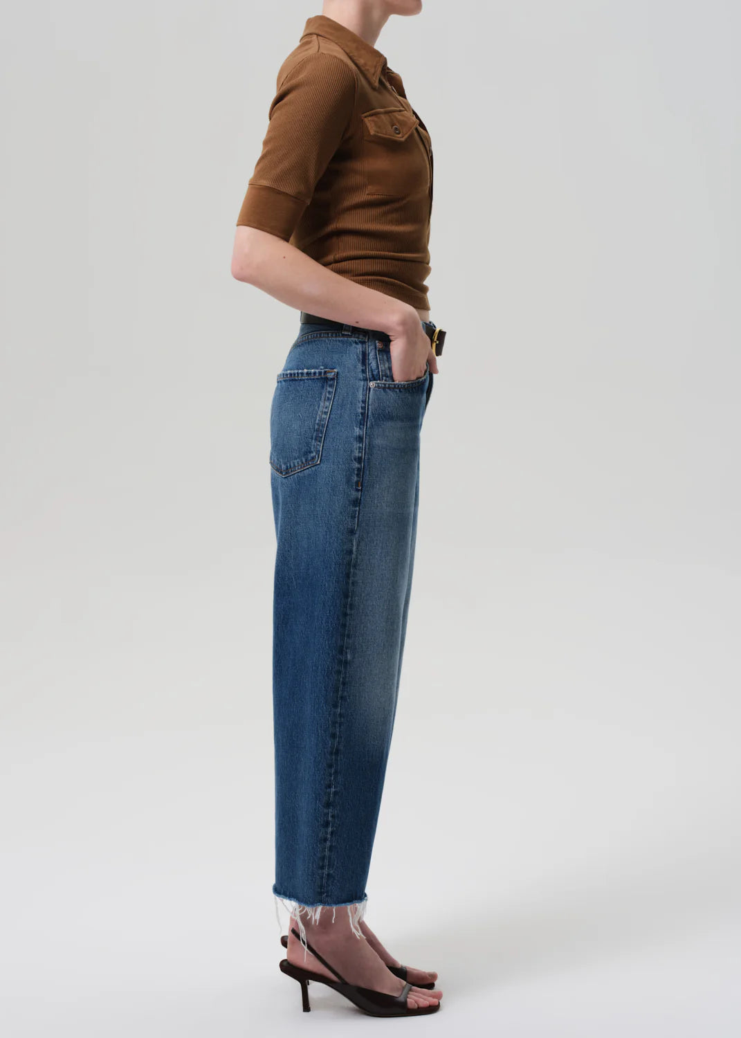Ayla Raw Hem Crop Jean Citizens of Humanity 
