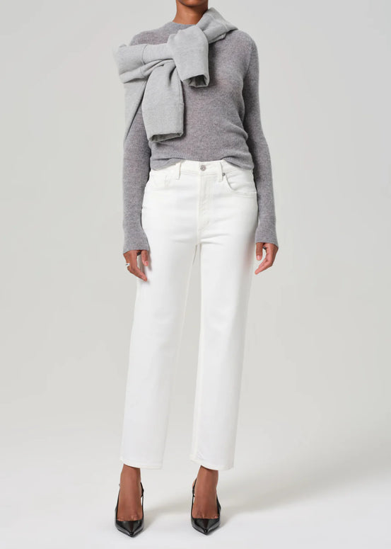 Citizens of Humanity Palma Straight Leg Jeans in White