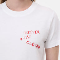 Better Stay Closed Tee | White