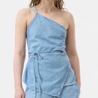Closed Denim Wrap Top 