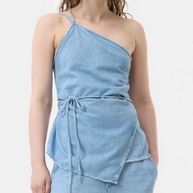 Closed Denim Wrap Top 