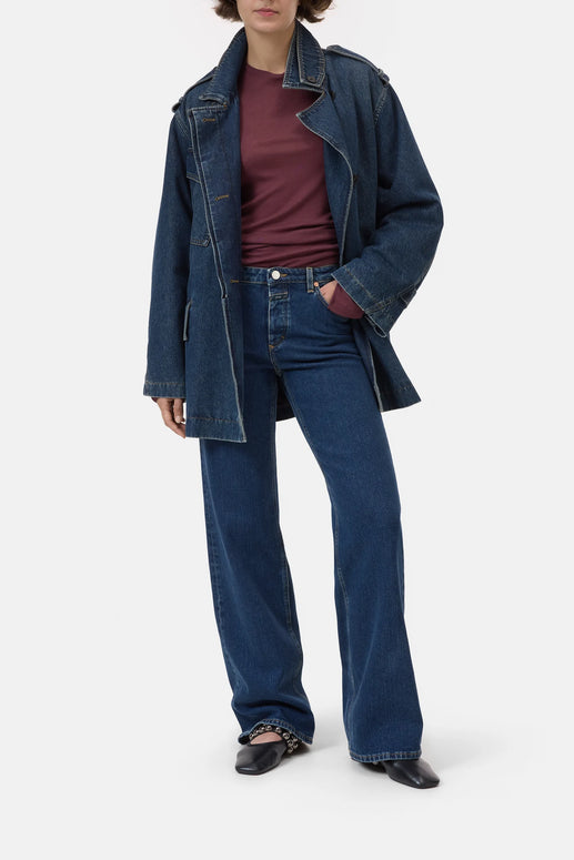 Closed Denim Gillan Wide Leg Dark Denim for Women 