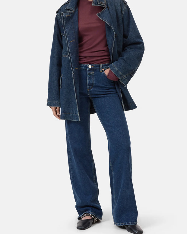 Closed Denim Gillan Wide Leg Dark Denim for Women 