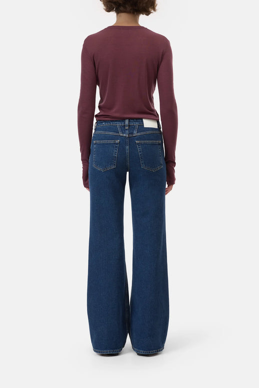 Closed Denim Gillan Wide Leg Dark Denim for Women 