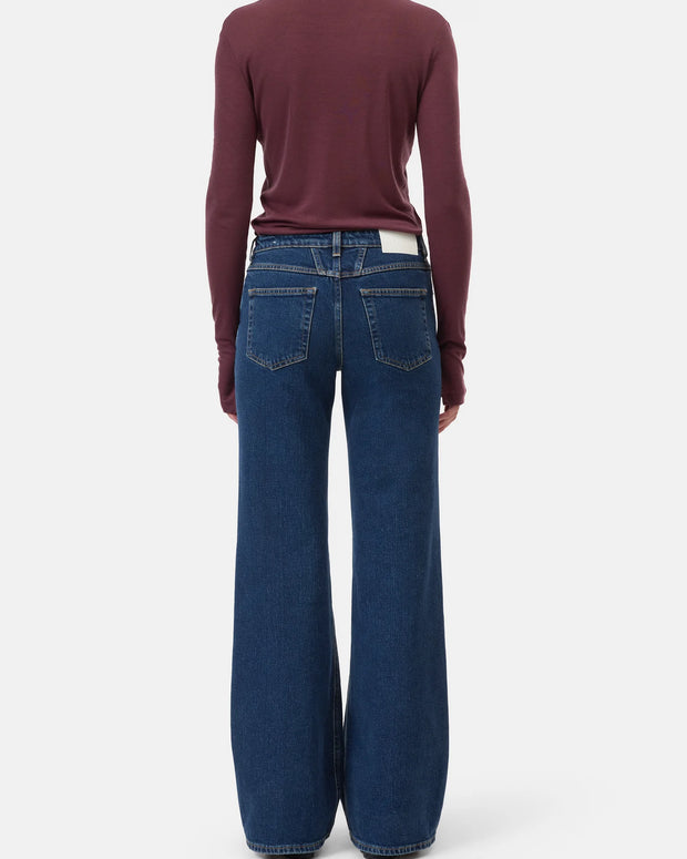 Closed Denim Gillan Wide Leg Dark Denim for Women 