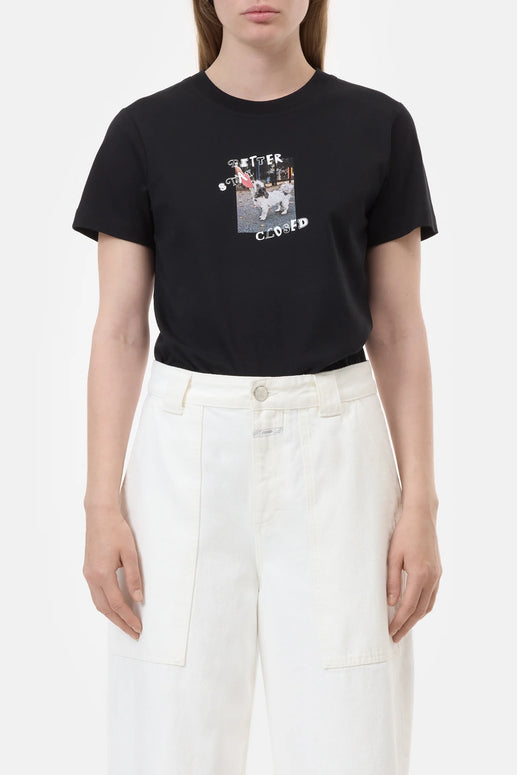 Better Stay Closed Tee | Black