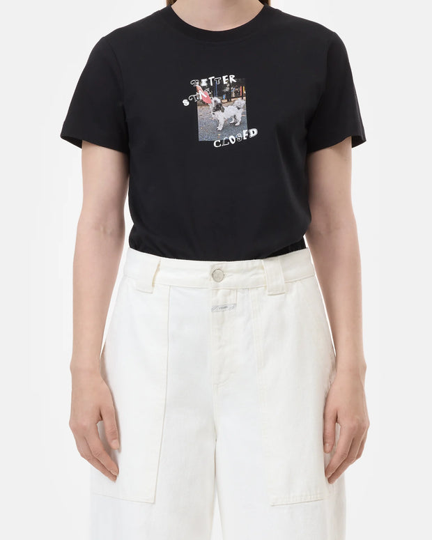 Better Stay Closed Tee | Black