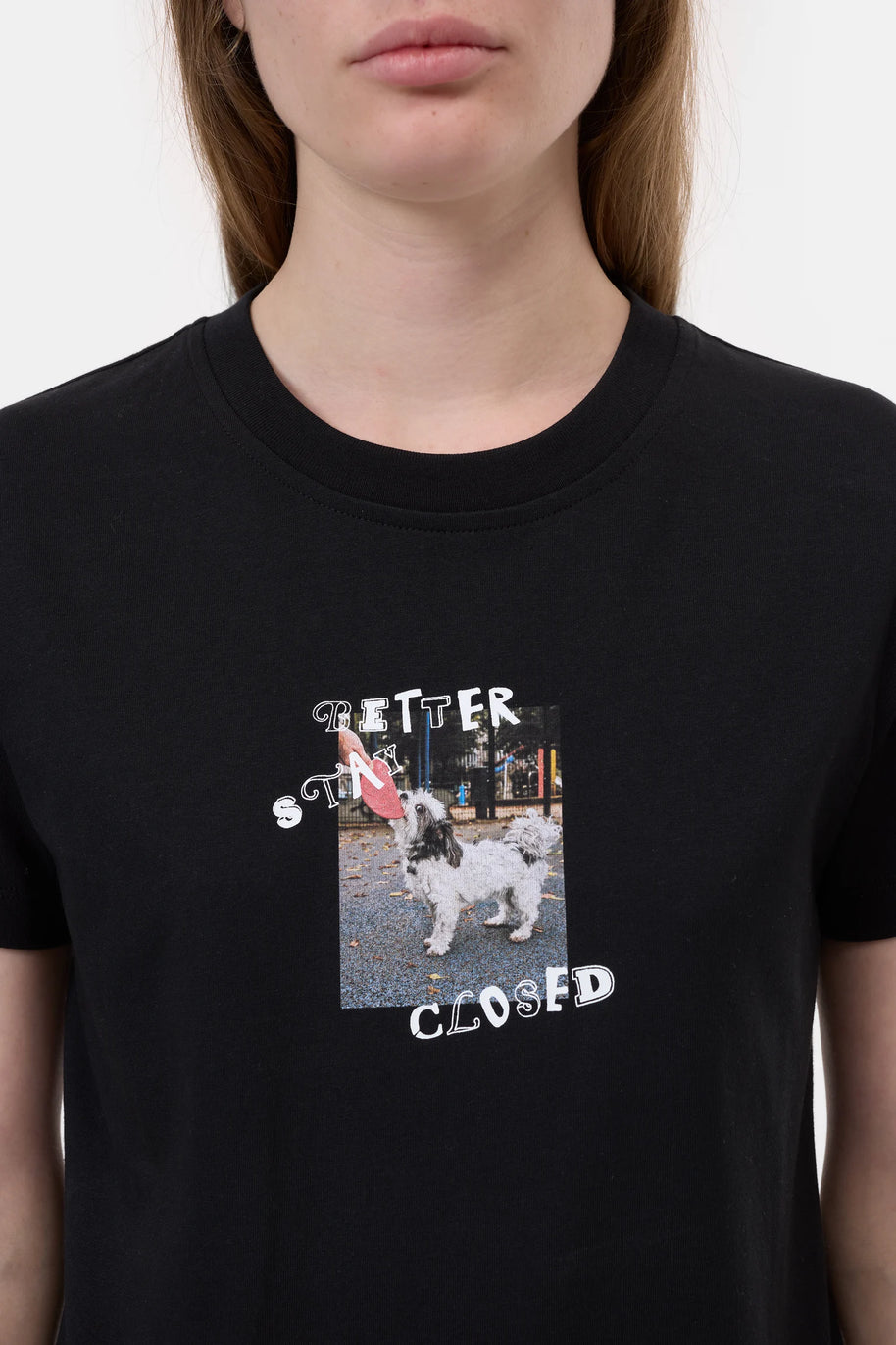 Better Stay Closed Tee | Black