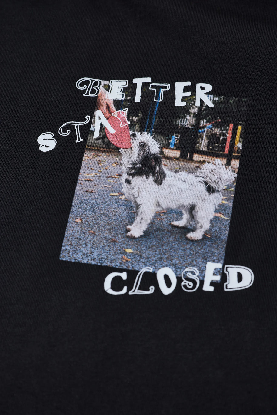 Better Stay Closed Tee | Black