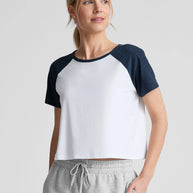 Beyond Yoga Featherweight Colorblock Tee in Nocturnal Navy