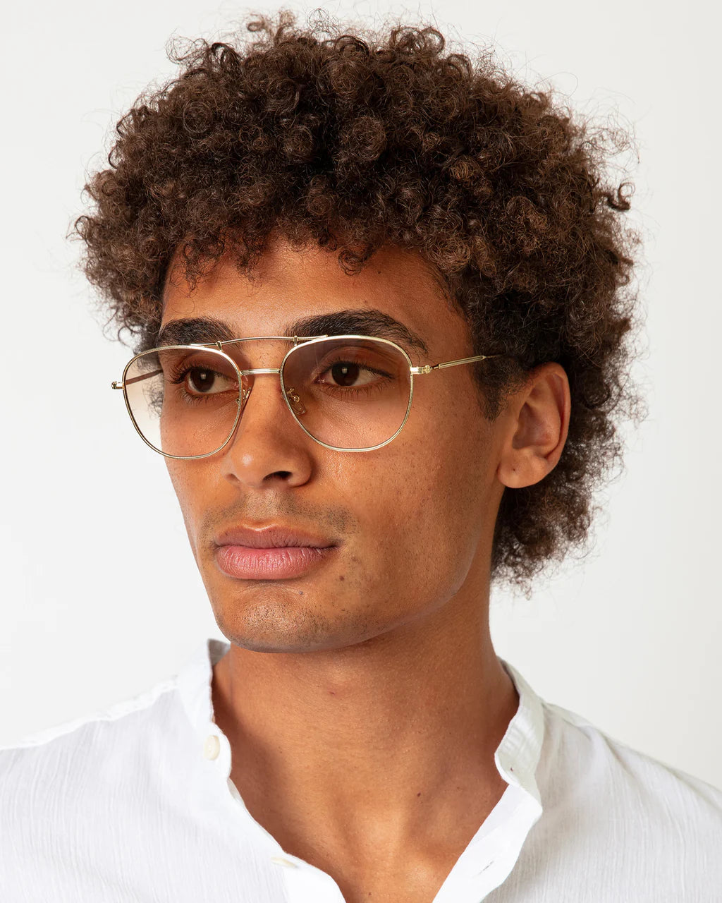 Illesteva Cyprus Sunglasses - Gold Aviator Sunglasses