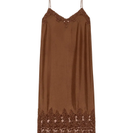 The Great Legacy Dress in Chocolate, Slip Dress, Brown Slip Dress, Silk Dress