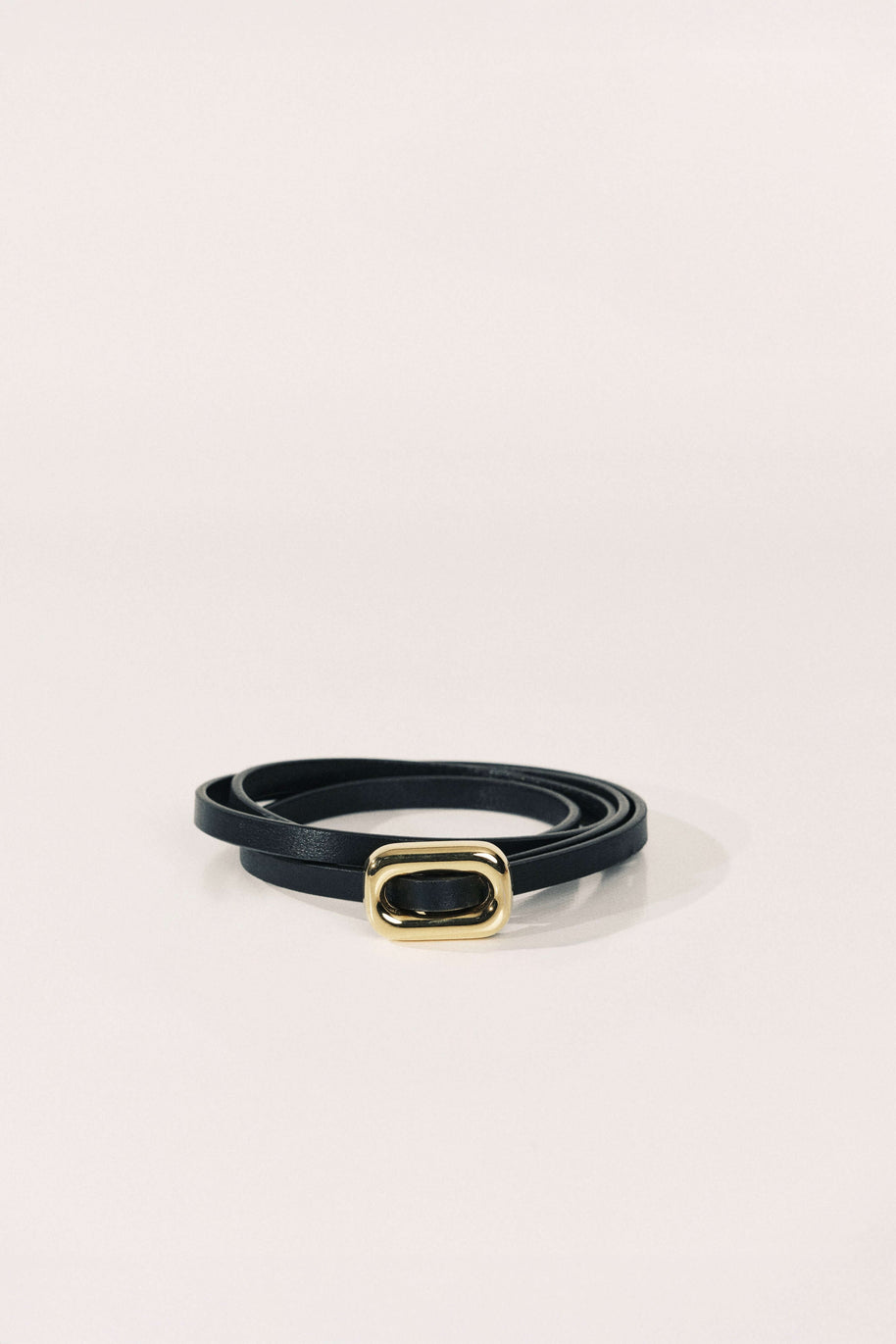 Venura Belt | Black & 24k Gold