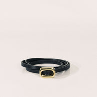 Venura Belt | Black & 24k Gold