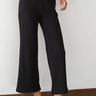 The Sweater Rib Kick Flare | Jet