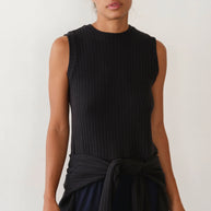 The Sweater Rib Shell | Jet