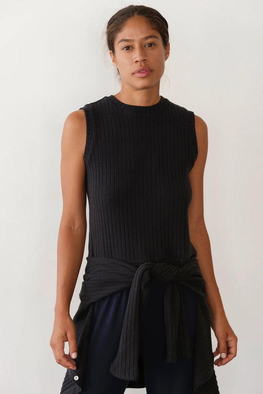 The Sweater Rib Shell | Jet