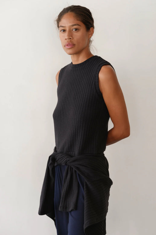 The Sweater Rib Shell | Jet