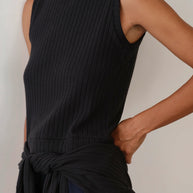 The Sweater Rib Shell | Jet