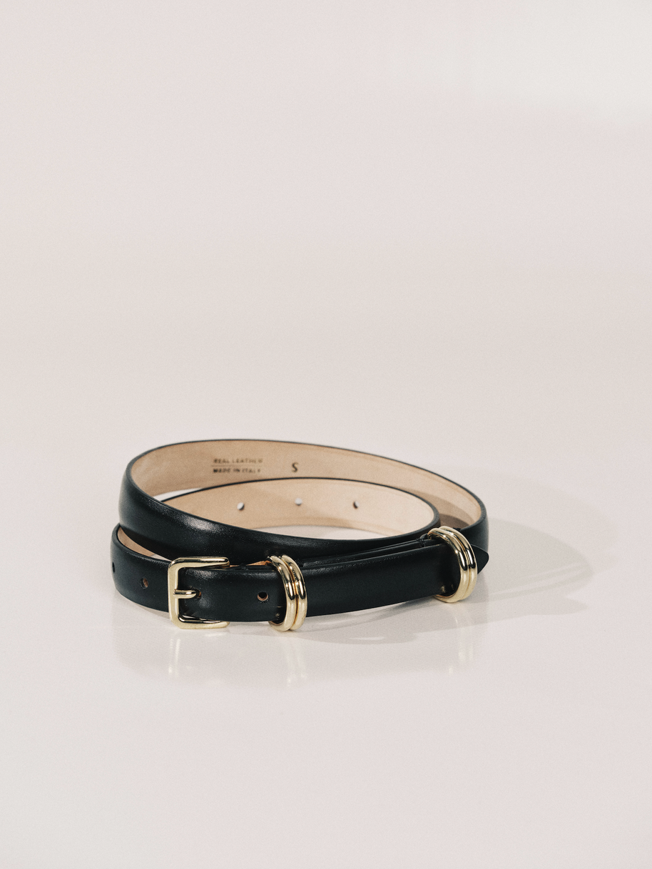 Déhanche Constance Belt Black and Gold Dehanche 