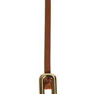Venura Belt | Saddle & 24k Gold