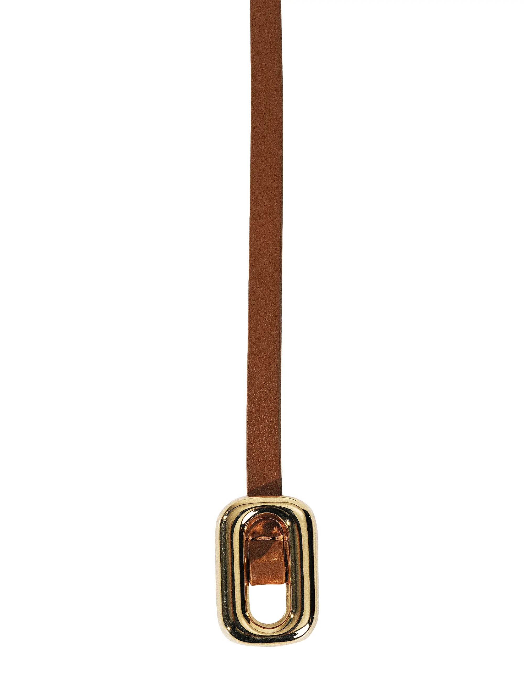 Venura Belt | Saddle & 24k Gold