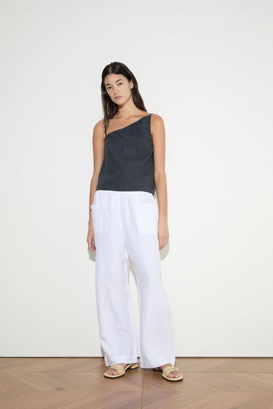 Deiji Studios Asymmetric Tie Top Ink