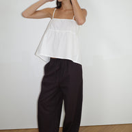 Deiji Studios Double Tie Top White
