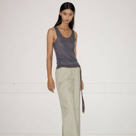 Deiji Studios Ease Trouser in Pistachio Stripe